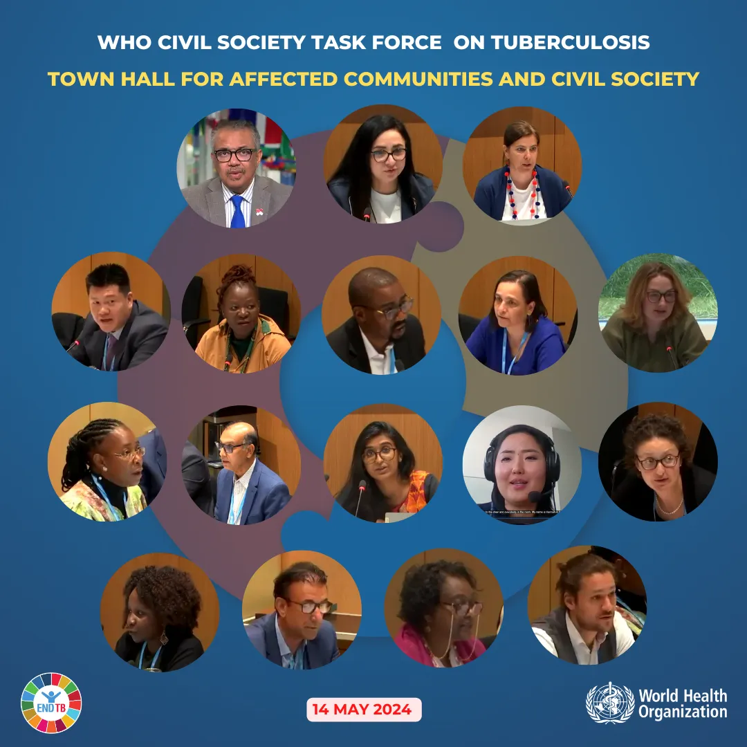 More than 500 CSOs’ and communities’ representatives joined the Town Hall by WHO and CSTF-TB