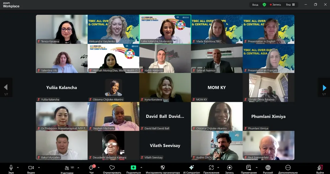 Over 180 Participants Worldwide Joined the #EndTB Webinar “Operationalizing MAF-TB: From planning to progress”